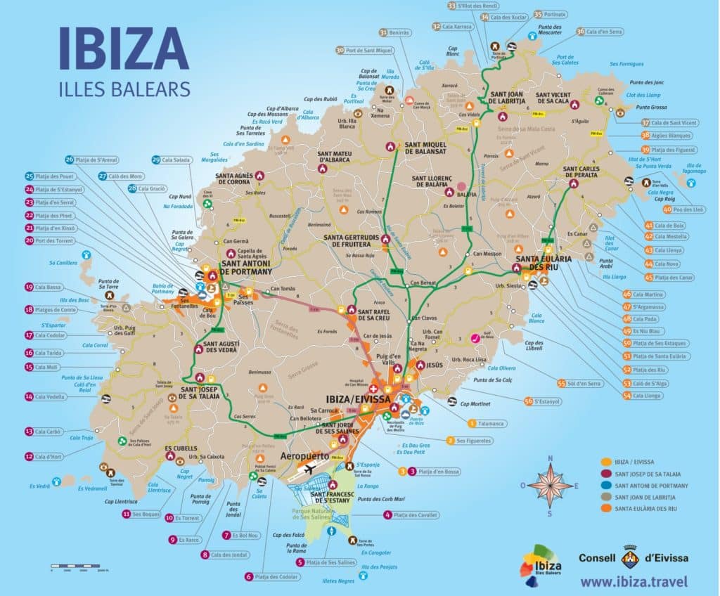 map of ibiza